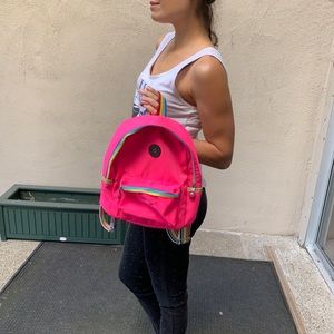 Rainbow 🌈 Neon Pink Mini Backpack